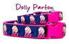 Dolly Parton dog collar handmade adjustable buckle 5/8"wide Country Singer