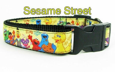 Sesame Street dog collar handmade adjustable buckle collar 1