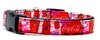 Coca Cola Dog collar handmade adjustable buckle collar 5/8" wide leash fabric Petcollarshandmade