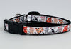 Kittens cat or small dog collar 1/2" wide adjustable handmade bell or leash Petcollarshandmade