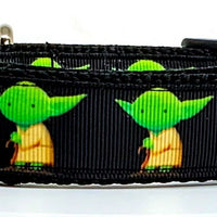 Baby Yoda dog collar handmade adjustable buckle collar 1"wide or leash Star Wars