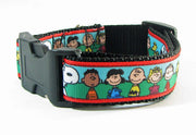 Peanuts dog collar handmade  adjustable buckle collar 1" wide or leash Petcollarshandmade