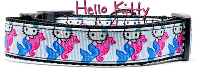 Hello Kitty Mermaid dog collar Handmade adjustable buckle 1