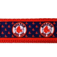 Boston Red Sox dog collar handmade adjustable buckle collar football 1"wide