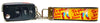 Dorothy Key Fob Wristlet Keychain 1"wide Zipper pull Camera strap handmade