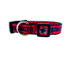 Patriots dog collar handmade adjustable buckle collar 1" wide or leash football
