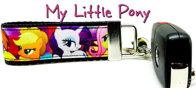 My Little Pony Key Fob Wristlet Keychain 1 1/4