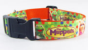 Muppet's dog collar adjustable buckle collar 1" wide or leash kids movie Petcollarshandmade