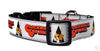 Clockwork Orange dog collar adjustable buckle collar 1" wide or leash