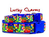 Lucky Charms dog collar handmade adjustable buckle 1" or 5/8" wide or leash Petcollarshandmade