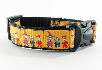 Horror dog collar handmade 12.00 all sizes adjustable buckle collar 1