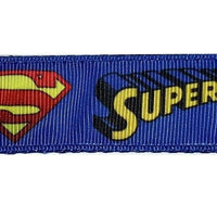 Superman dog collar handmade adjustable buckle collar 1" or 5/8" wide or leash Petcollarshandmade