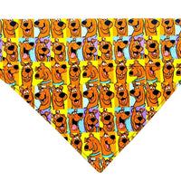 Scooby Doo Dog Bandana, Over the Collar dog bandana, Dog collar bandana cartoon