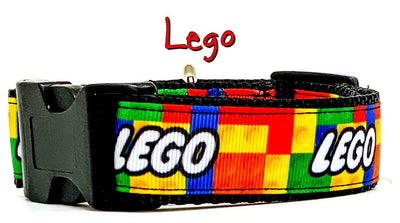 Lego dog collar handmade adjustable buckle collar 1