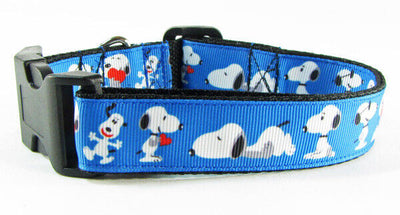 Snoopy dog collar handmade  adjustable buckle 1