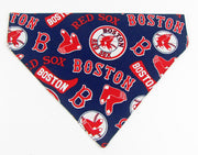 Boston Red Sox Dog Bandana Over the Collar dog bandana Dog collar bandana