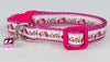 VW Beetle cat & small dog collar 1/2"wide adjustable handmade bell or leash