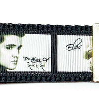 Elvis Key Fob Wristlet Keychain 1 1/4"wide Zipper pull Camera strap handmade - Furrypetbeds