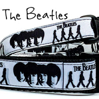 The Beatles dog collar handmade adjustable buckle 5/8" wide or leash Rock N Roll