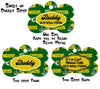 Pet ID Tag Packers NFL Personalized Custom Double Sided Pet Tag w/name & number - Furrypetbeds