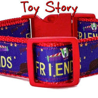 Toy Story dog collar Handmade adjustable buckle collar 1" wide or leash