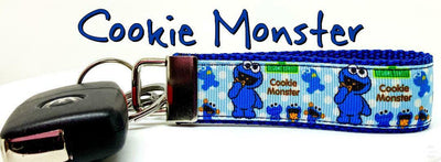 Cookie Monster Key Fob Wristlet Keychain 1