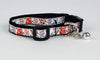 Kittens cat or small dog collar 1/2" wide adjustable handmade bell or leash Petcollarshandmade