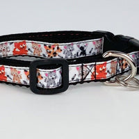 Kittens cat or small dog collar 1/2" wide adjustable handmade bell or leash Petcollarshandmade