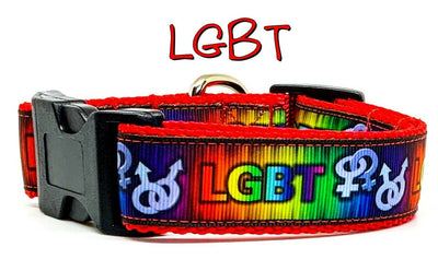 LGBT dog collar Handmade adjustable buckle collar 1
