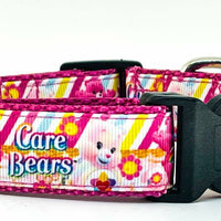 Care Bears dog collar handmade adjustable buckle collar 1" wide or leash