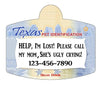 Texas Drivers License Pet ID tags Dog ID Tag Personalized Pet ID Tag aluminum Petcollarshandmade