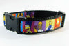 Simpsons dog collar handmade adjustable buckle collar 1" or 5/8" wide or leash - Furrypetbeds