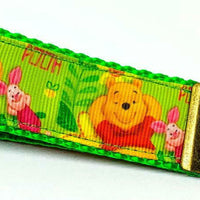 Winnie The Pooh Key Fob Wristlet Keychain 1"wide Zipper pull Camera strap - Furrypetbeds