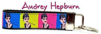 Audrey Hepburn Key Fob Wristlet Keychain 1