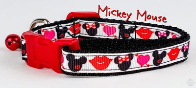 Mickey Mouse cat & small dog collar 1/2