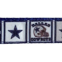 Dallas Cowboys dog collar handmade adjustable buckle collar 5/8" wide or leash - Furrypetbeds