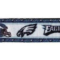 Eagles dog collar handmade adjustable buckle collar 5/8" wide or leash fabric