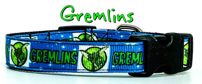 Gremlins/Gizmo dog collar handmade adjustable buckle collar 5/8