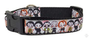 Horror characters dog collar handmade adjustable buckle collar 1"wide leash - Furrypetbeds