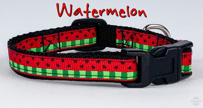 Watermelon cat or small dog collar 1/2