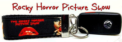 Rockey Horror Picture Show Key Fob Wristlet Keychain 1 1/4