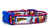 Supergirl dog collar handmade adjustable buckle collar 5/8" wide or leash Petcollarshandmade