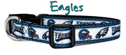 Eagles dog collar handmade adjustable buckle collar 5/8" wide or leash fabric Petcollarshandmade