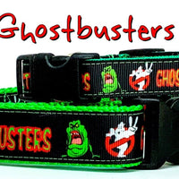 Ghostbusters dog collar handmade adjustable buckle collar 1"or 5/8"wide or leash