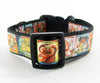 Garbage Pail Kids dog collar handmade adjustable buckle 1" wide or leash fabric Petcollarshandmade