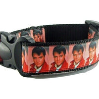 Elvis dog collar handmade adjustable buckle collar 1" or 5/8" wide or leash