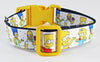 Simpsons dog collar Handmade adjustable buckle collar 1" wide or leash