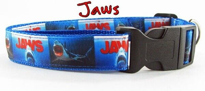 Jaws dog collar handmade adjustable buckle collar 1