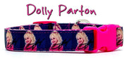 Dolly Parton dog collar handmade adjustable buckle 5/8"wide Country Singer Petcollarshandmade