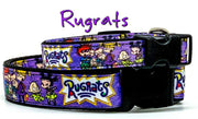 Rugrats Dog collar handmade adjustable buckle collar 1" wide 5/8" wide or leash Petcollarshandmade
